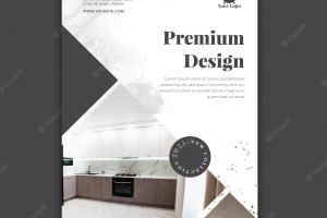 Flyer interior design template