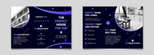 Flyer template with circles