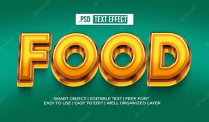 Food text style effect