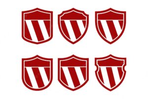 Football club logo vector design template badge set