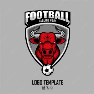 Football logo template ready format eps 10