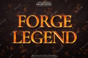 Forge legend text effect