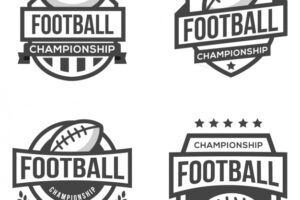 Four logos for football