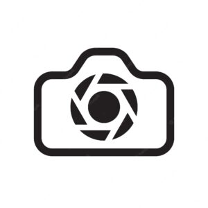 Free camera vector illustration icon set with white background