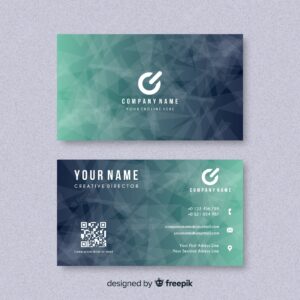 Geometric business card template