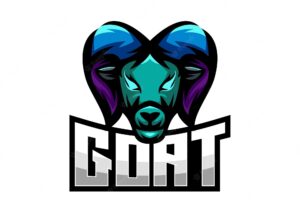 Goat esport mascot design logo