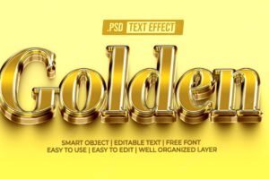 Golden text style effect