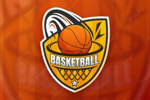 Gradient basketball logo template