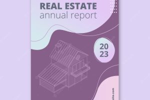 Gradient style real estate annual report