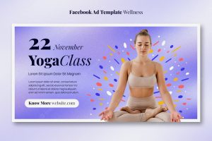 Gradient yoga class template
