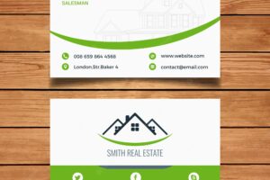 Green real estate business card