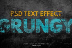Grungy text effect