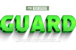 Guard text style effect