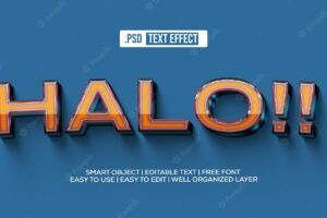 Halo text style effect