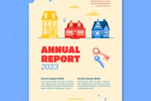Hand drawn real estate annual report