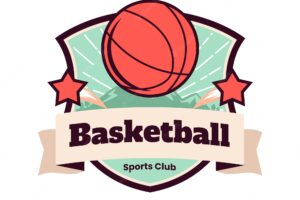 Hand drawn vintage sport club  logo design