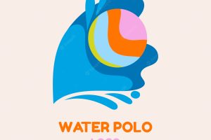 Hand drawn water polo logo