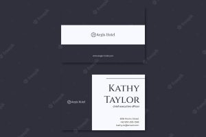 Hotel business card design template