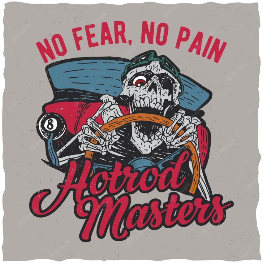 Hotrod masters label design