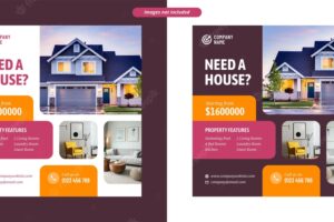 House rent or sale social media post template
