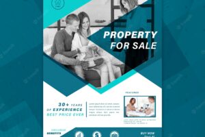 House selling poster template