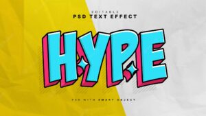 Hype text effect