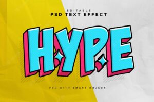 Hype text effect