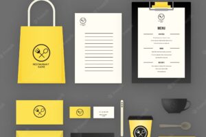 Identity corporate for yellow restaurant