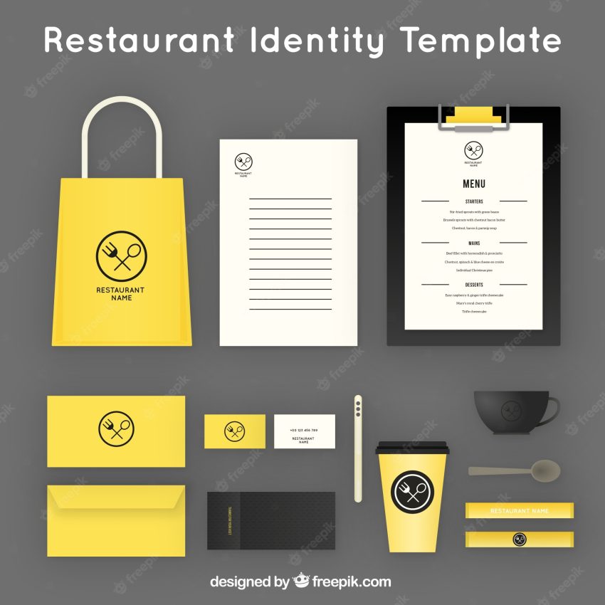 Identity corporate for yellow restaurant