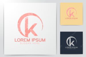 Initial letter k beauty, modern logo ideas. inspiration logo design. template vector illustration. isolated on white background