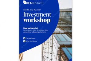 Investment workshop poster template