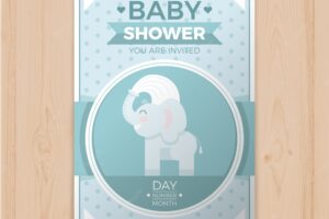 Invitation template for baby shower