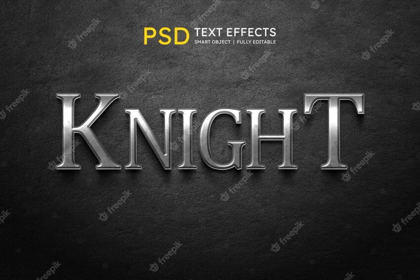 Knight text style effect