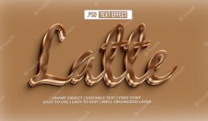 Latte text style effect