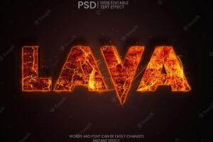 Lava text effect