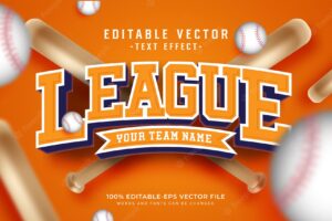 League text effect