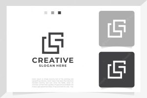 Letter g l lg logo design template