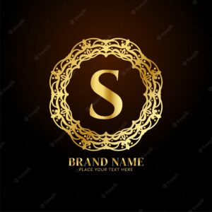 Letter s luxury brand logo concept design