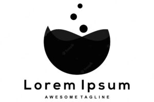 Liquid silhouette logo
