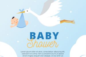 Lovely baby shower background