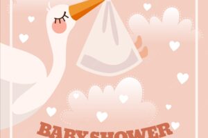 Lovely  baby shower template