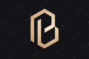 Luxury pb monogram logo design
