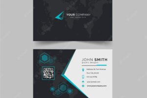 Map business card template