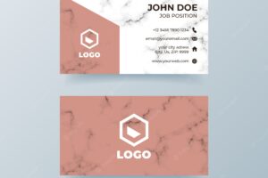 Marble business card