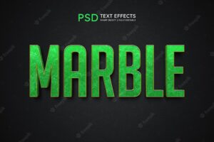 Marble text style effect