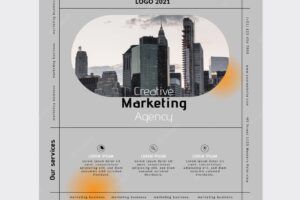 Marketing business flyer template