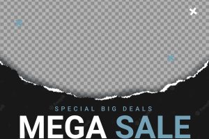 Mega deals sale banner background