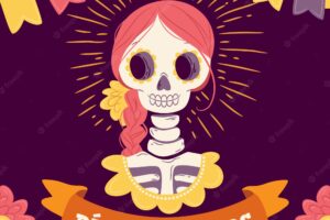 Mexican skull with lovely style