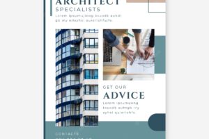 Minimal architecture development poster