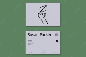 Minimal business  business card template